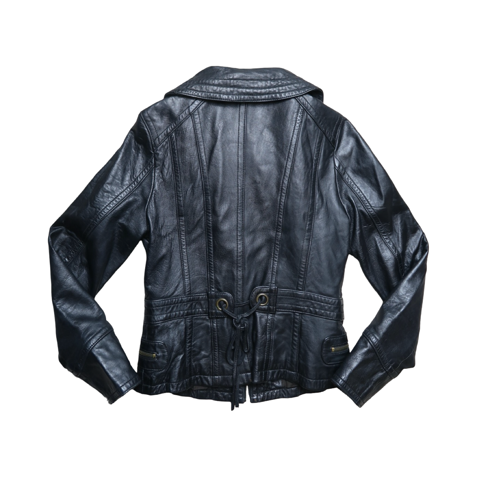 VINTAGE SHEEP LEATHER JACKET - S