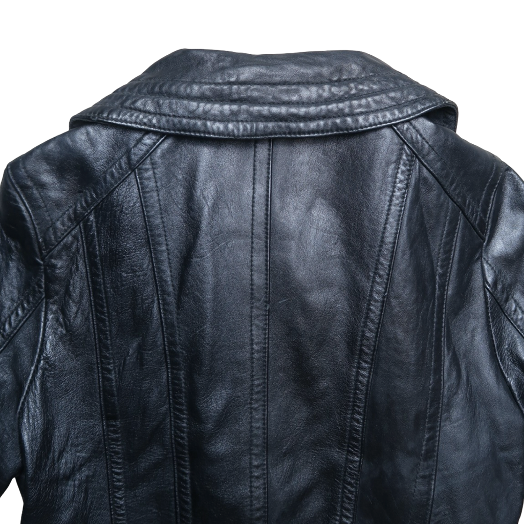 VINTAGE SHEEP LEATHER JACKET - S