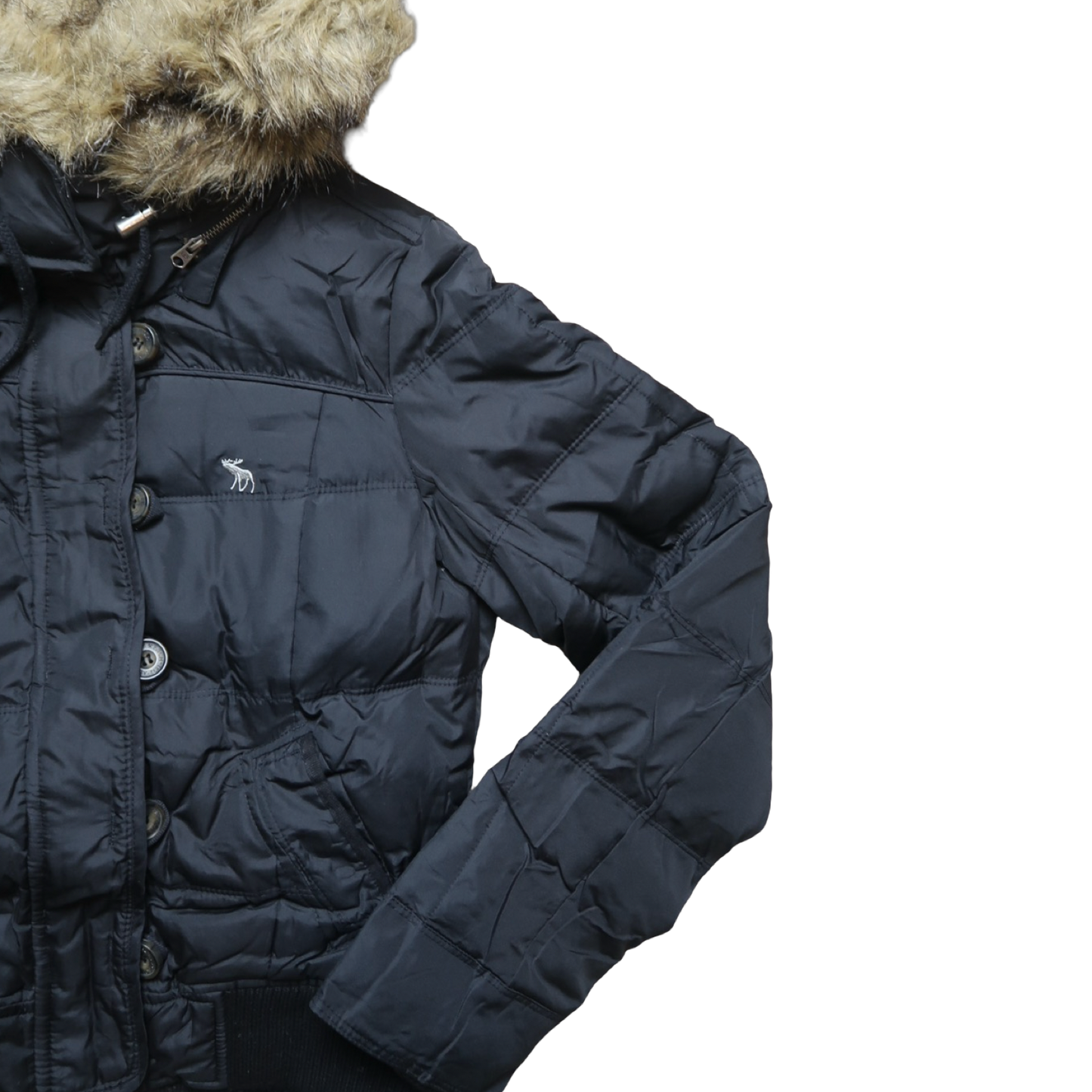 ABERCROMBIE & FITCH FUR JACKET - S