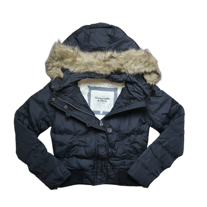 ABERCROMBIE & FITCH FUR JACKET - S