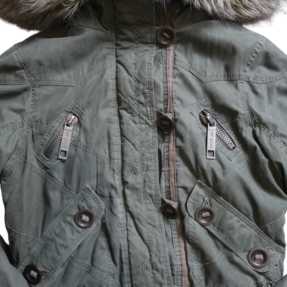 VINTAGE FUR PUFFER - M