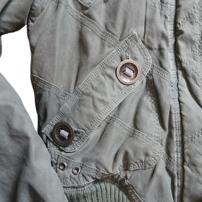 VINTAGE FUR PUFFER - M
