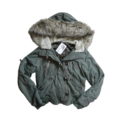 VINTAGE FUR PUFFER - M