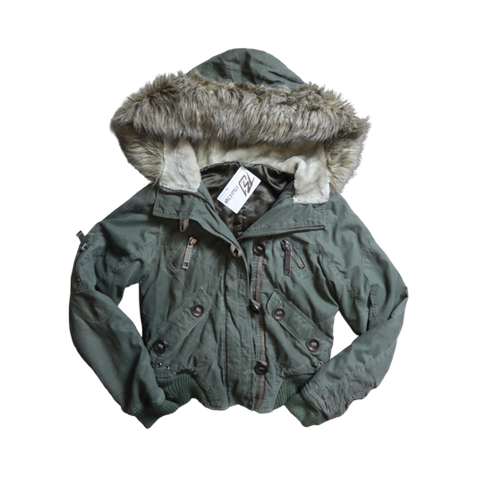 VINTAGE FUR PUFFER - M