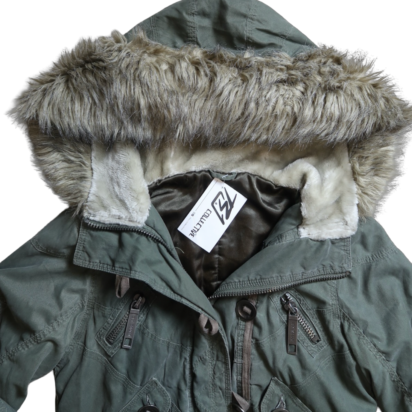 VINTAGE FUR PUFFER - M