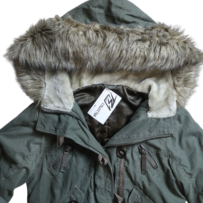 VINTAGE FUR PUFFER - M
