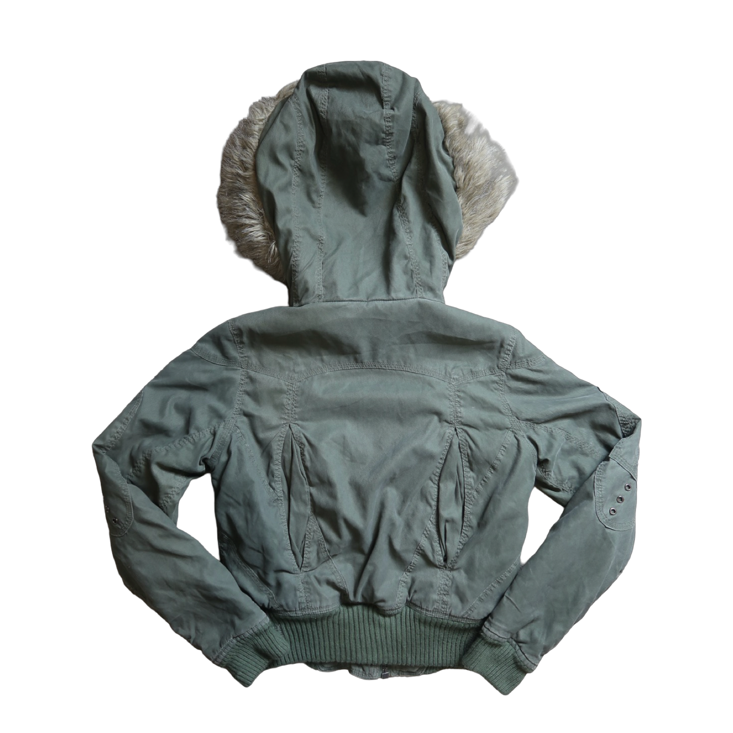 VINTAGE FUR PUFFER - M