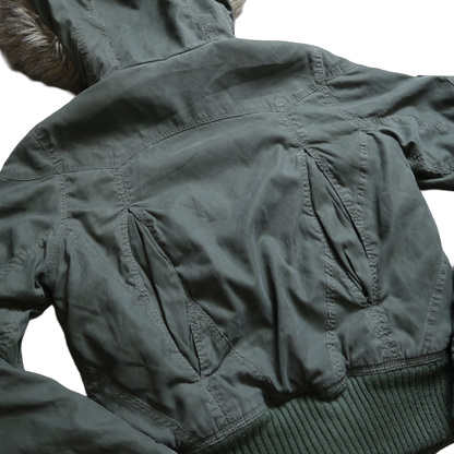 VINTAGE FUR PUFFER - M