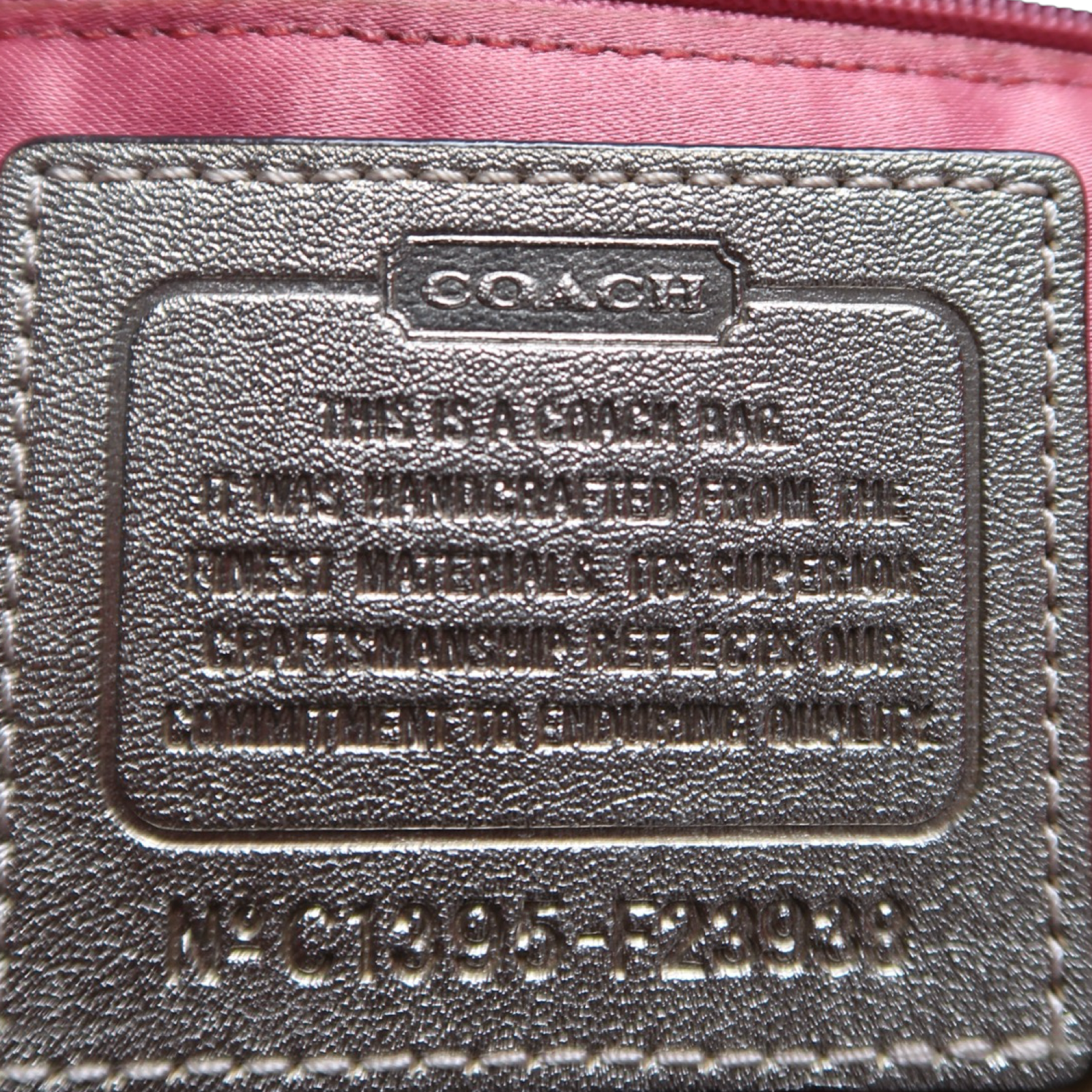VINTAGE COACH BAG - L