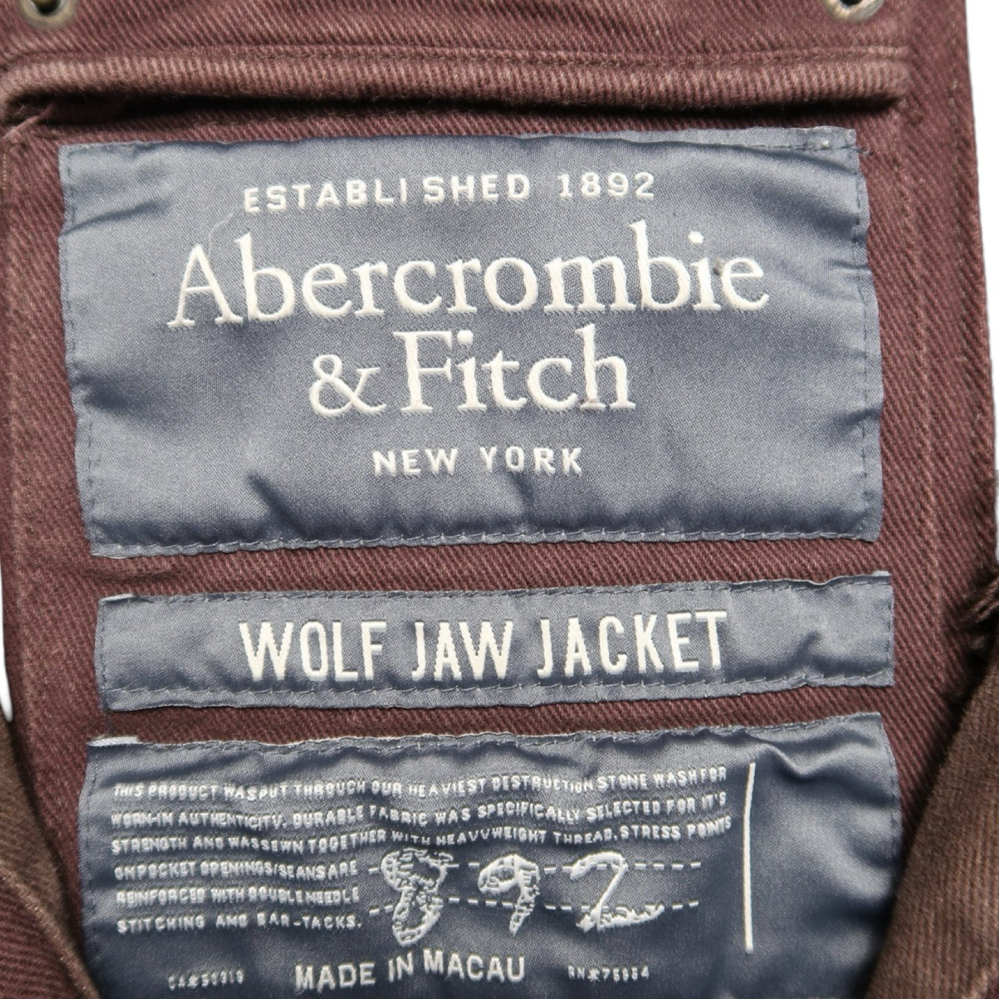 ABERCROMBIE & FITCH JACKET - L