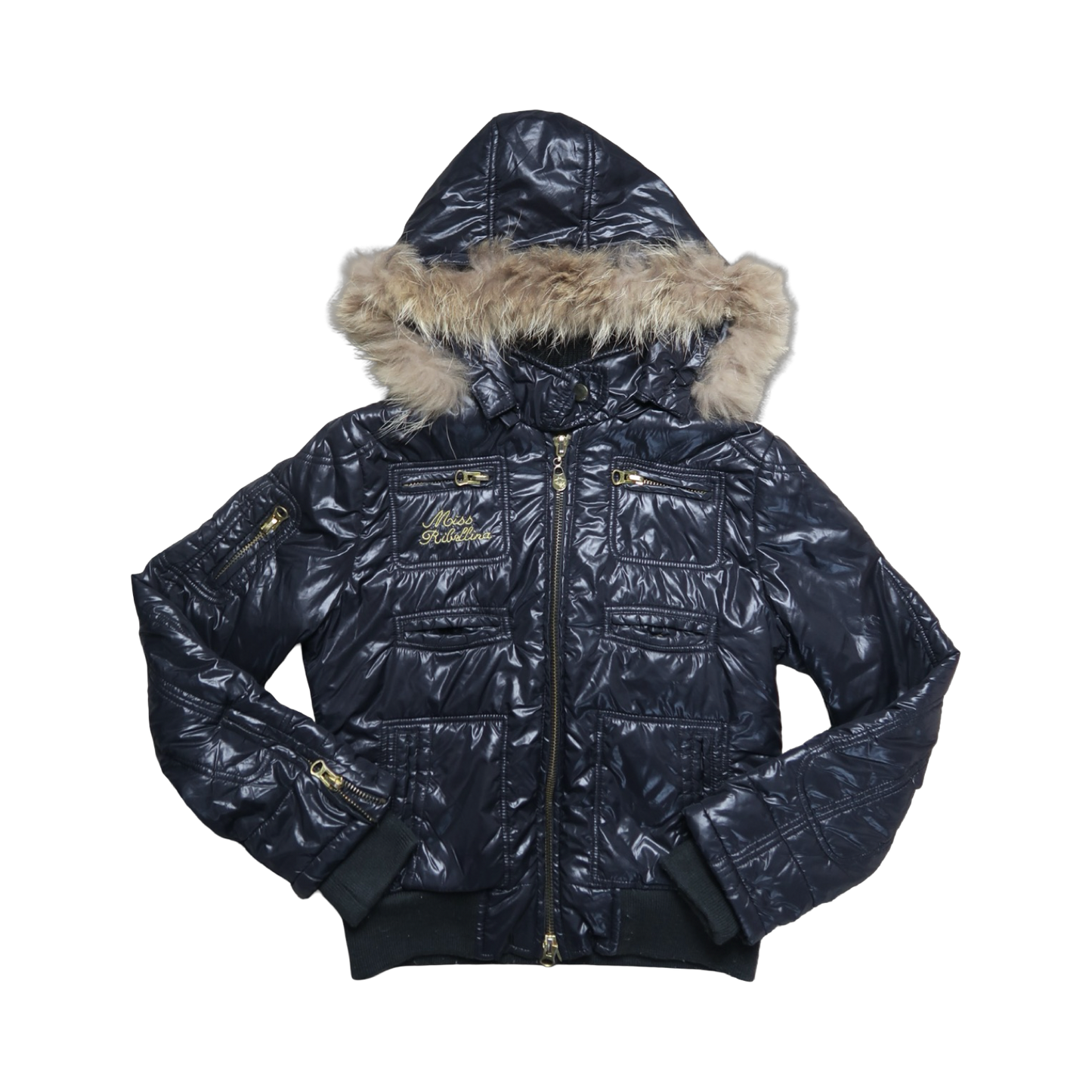 MISS RIBELLINA FUR PUFFER - M