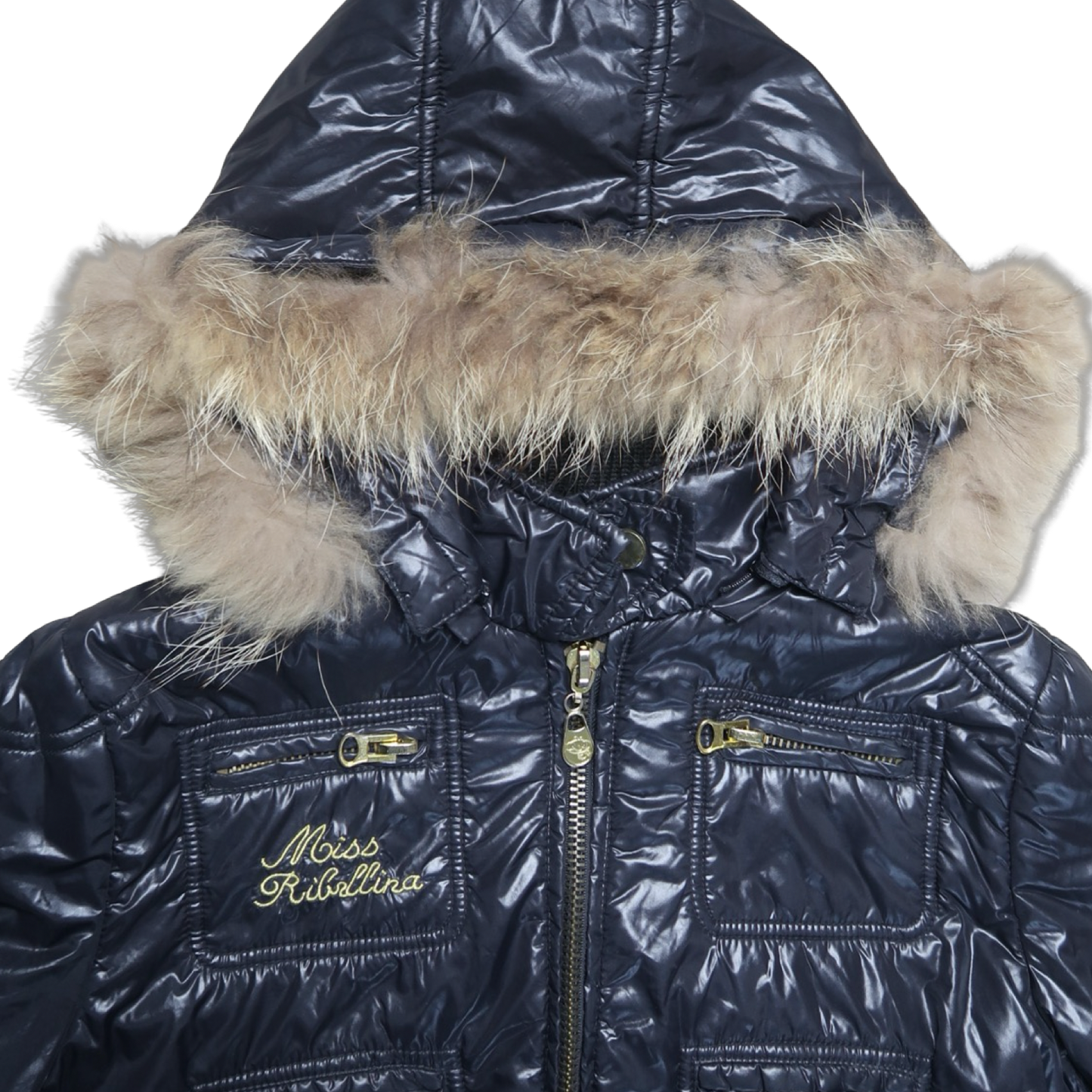 MISS RIBELLINA FUR PUFFER - M