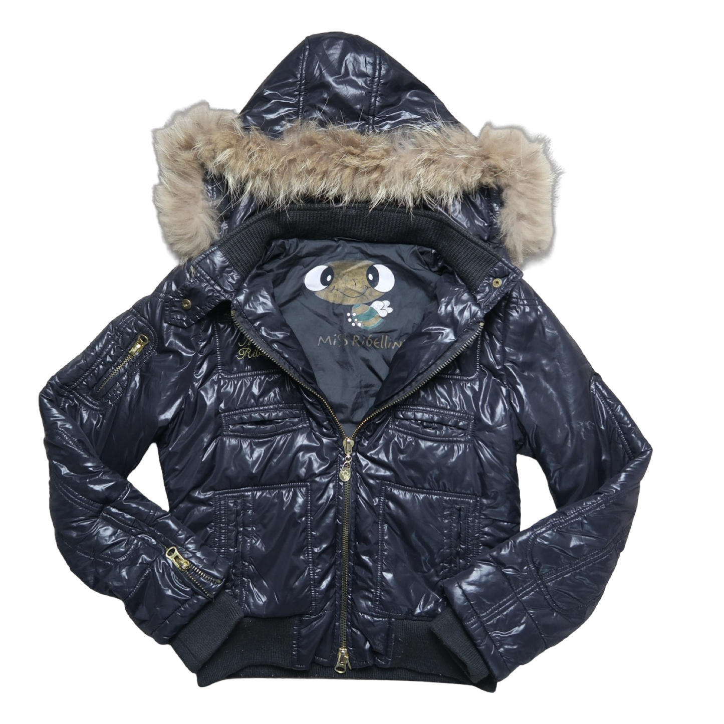 MISS RIBELLINA FUR PUFFER - M