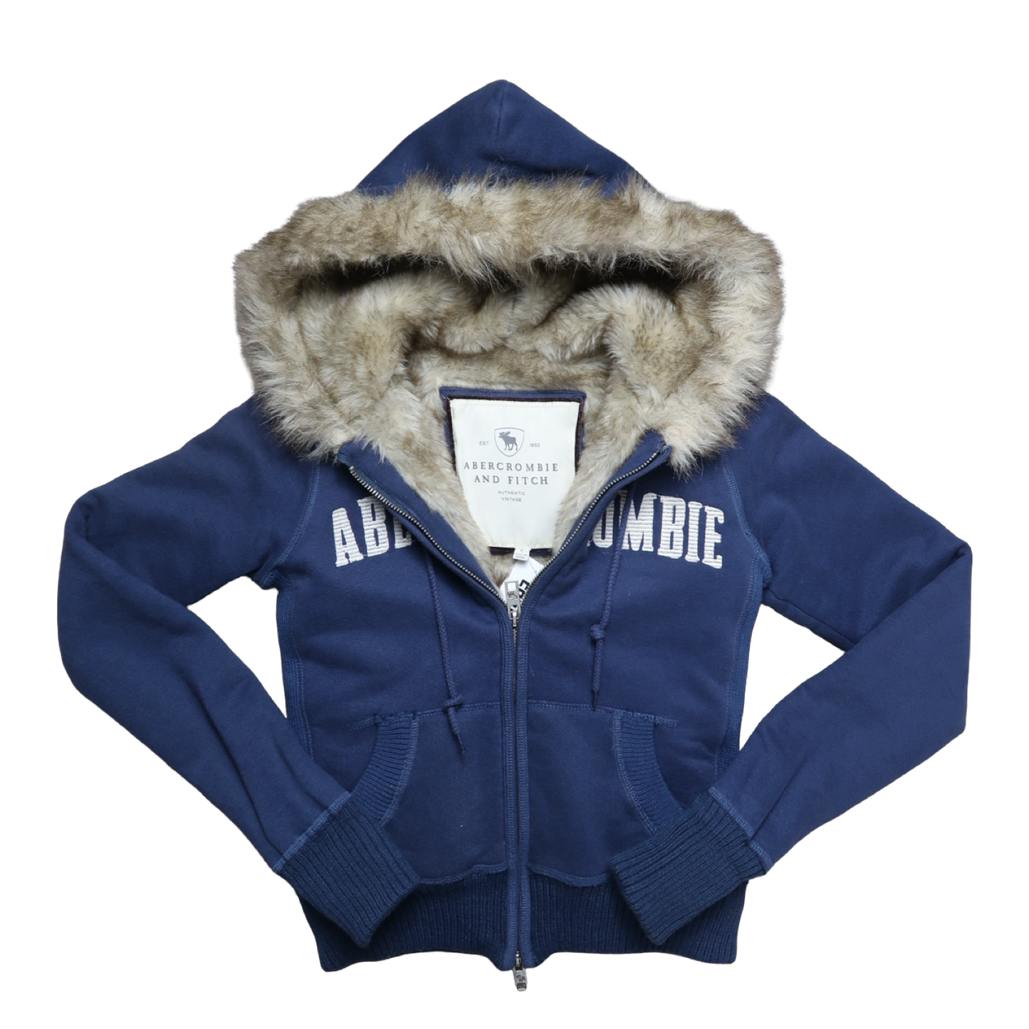 ABERCROMBIE & FITCH FUR JACKET - S