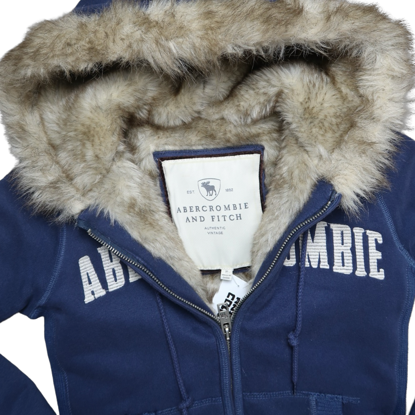 ABERCROMBIE & FITCH FUR JACKET - S