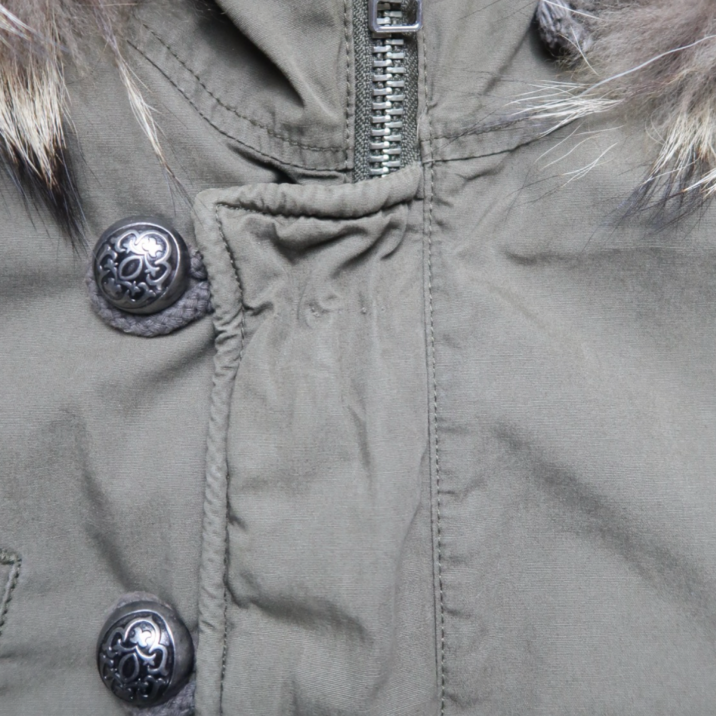 MOUSSY FUR JACKET - M