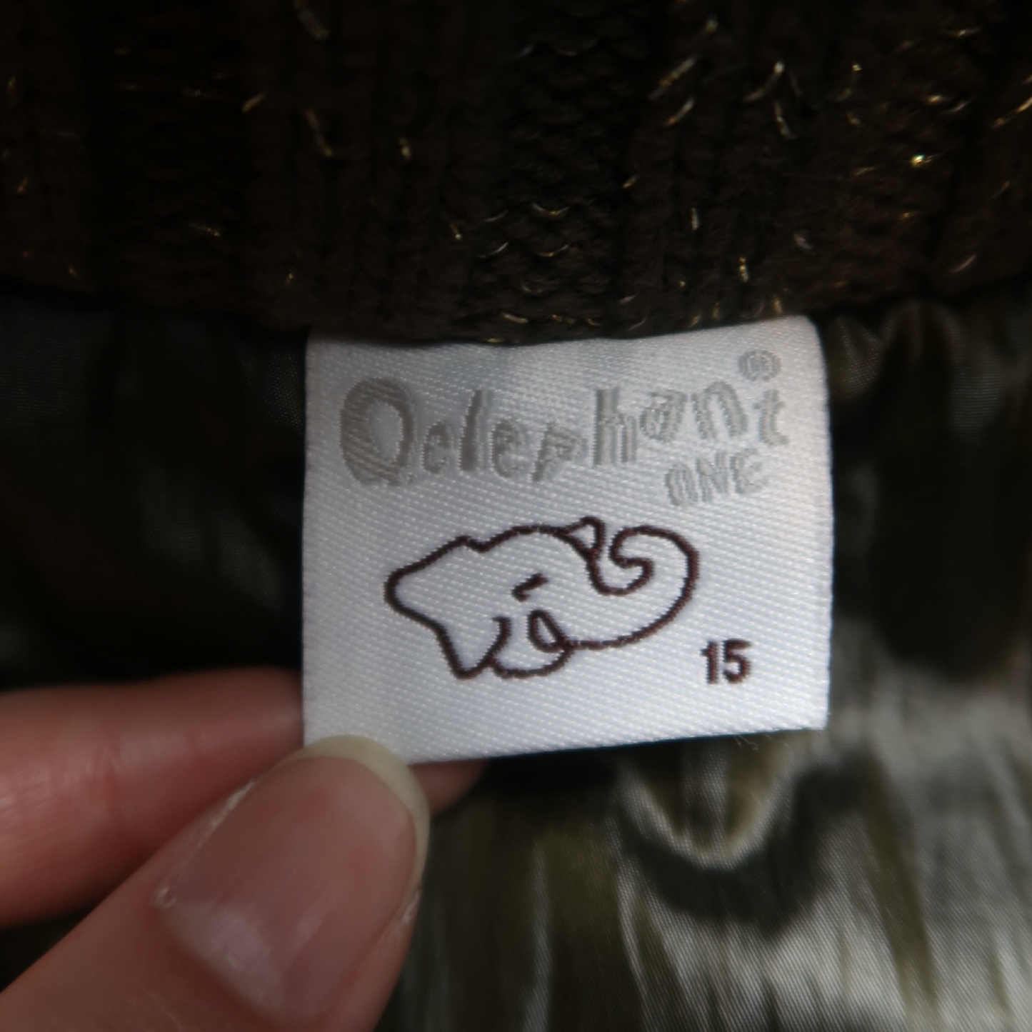 QELEPHANT GREEN FUR PUFFER - M