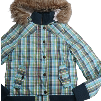 ROXY LATE 2000s FUR PUFFER - M