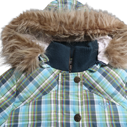 ROXY LATE 2000s FUR PUFFER - M