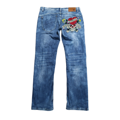 VINTAGE ED HARDY JEANS - 33"