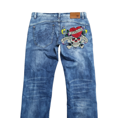VINTAGE ED HARDY JEANS - 33"