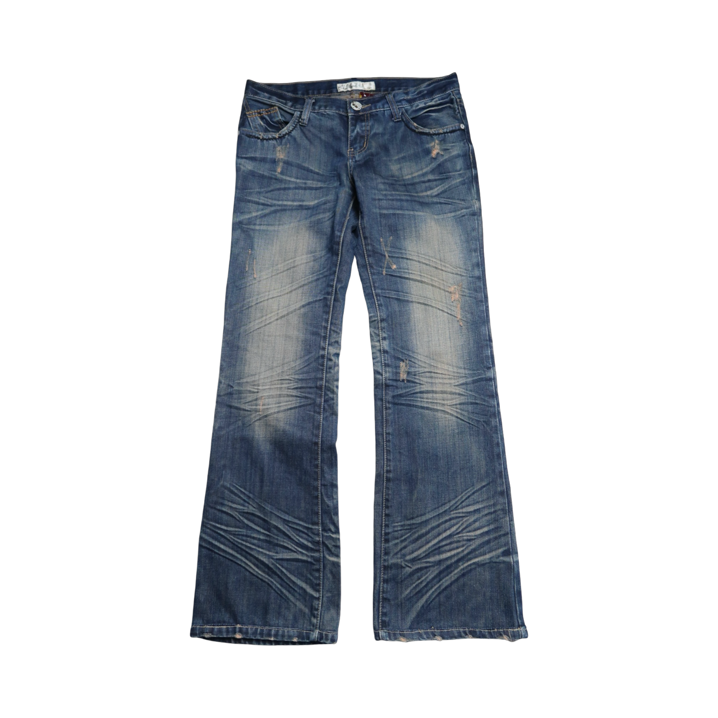 CRAZY WASH FLARE JEANS - 31"