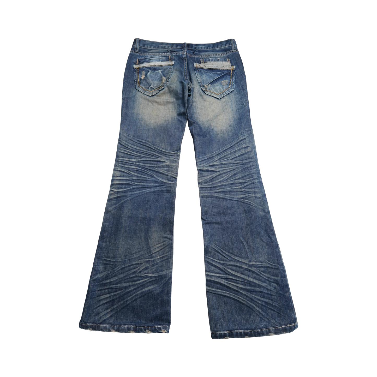 CRAZY WASH FLARE JEANS - 31"