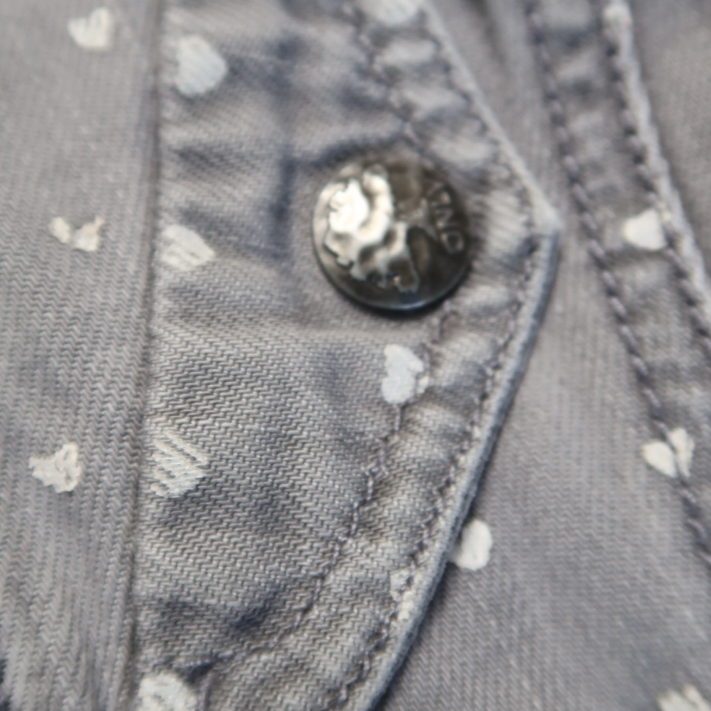ONLY HEART DENIM JACKET - S