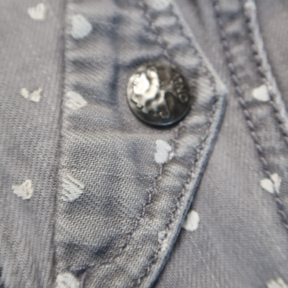 ONLY HEART DENIM JACKET - S