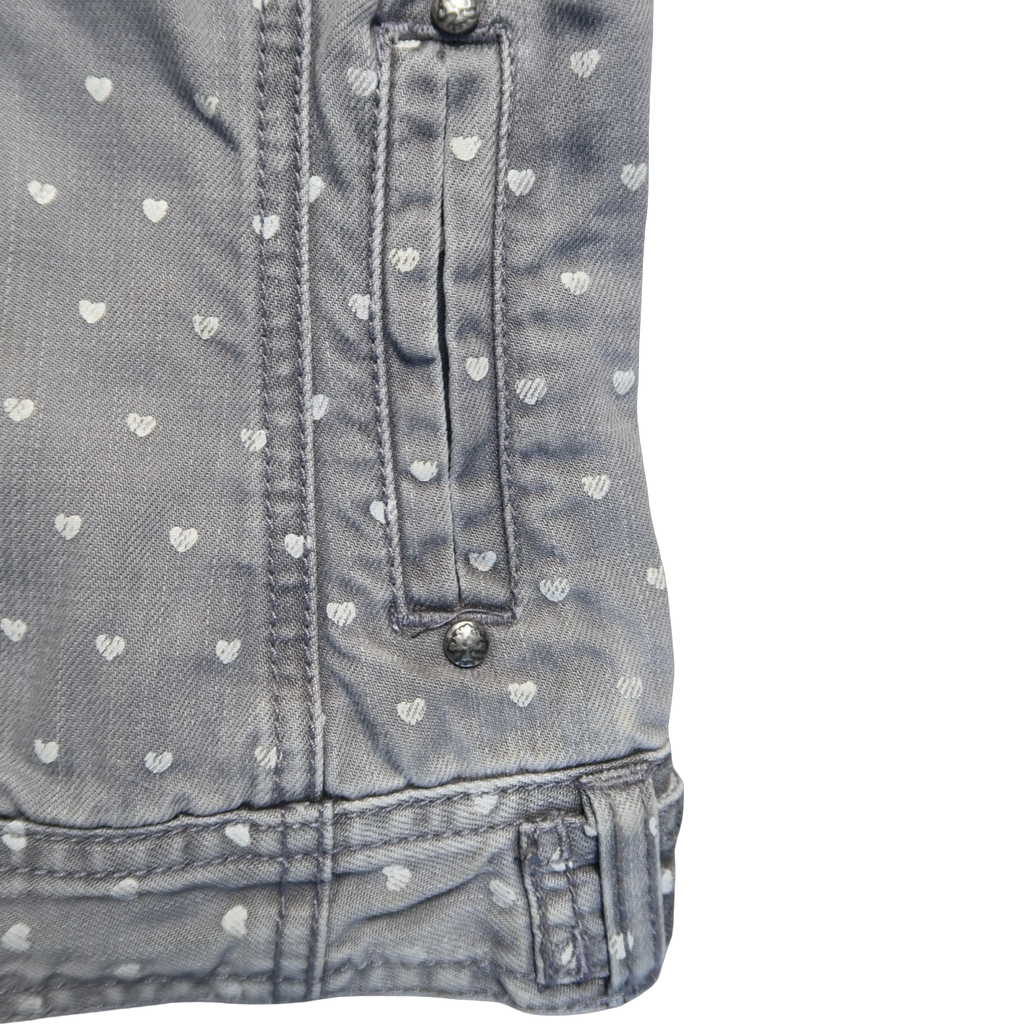 ONLY HEART DENIM JACKET - S