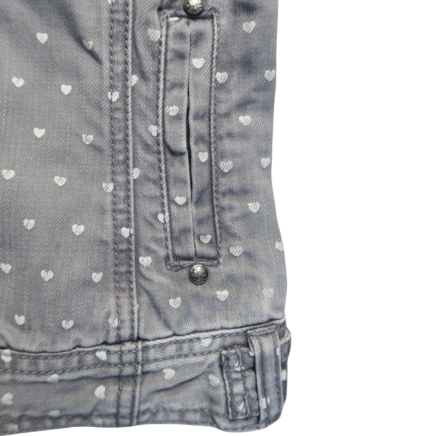 ONLY HEART DENIM JACKET - S