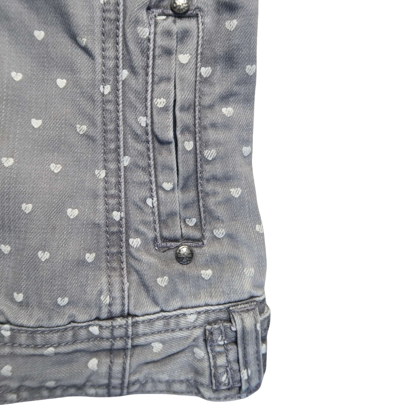ONLY HEART DENIM JACKET - S