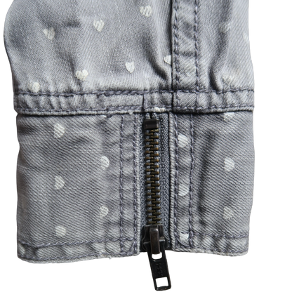 ONLY HEART DENIM JACKET - S