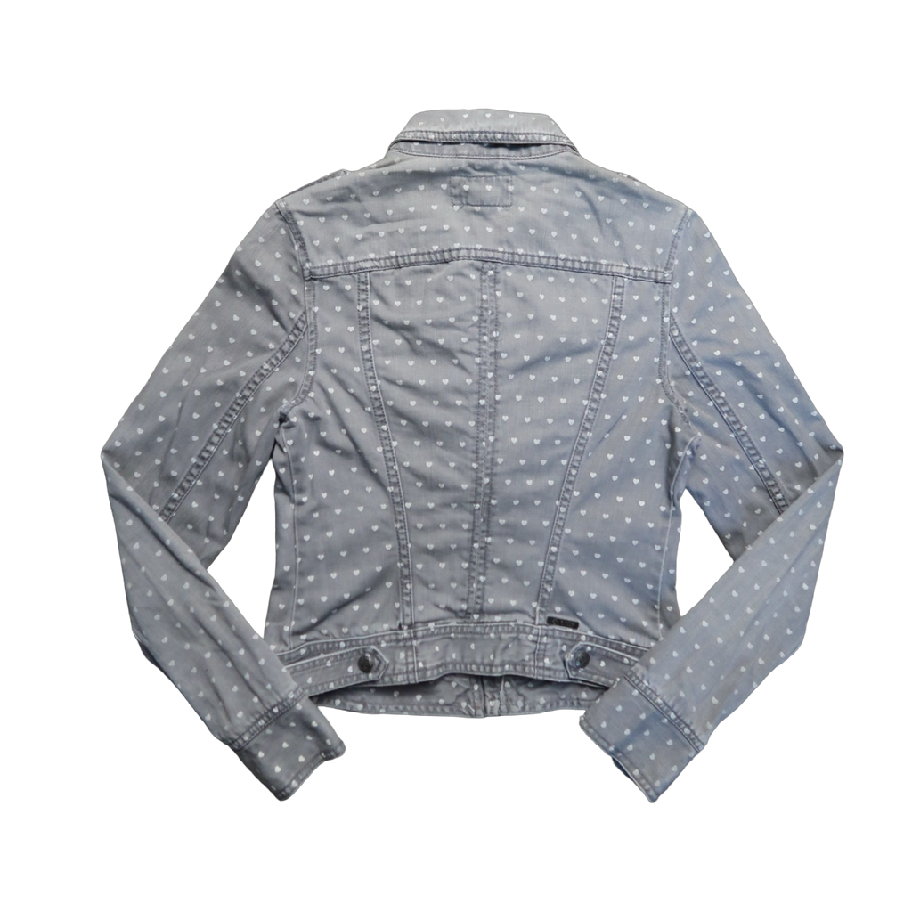 ONLY HEART DENIM JACKET - S