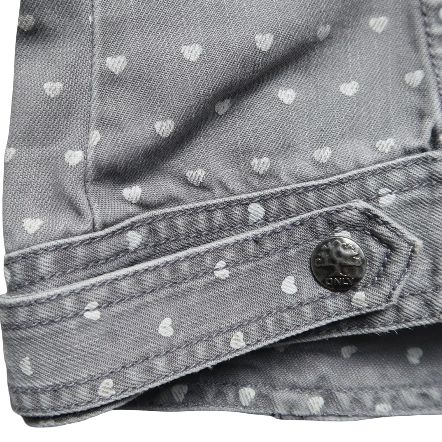 ONLY HEART DENIM JACKET - S