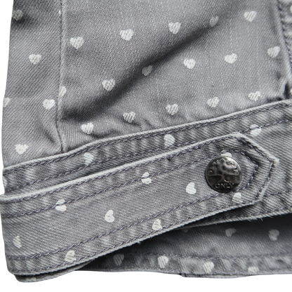 ONLY HEART DENIM JACKET - S