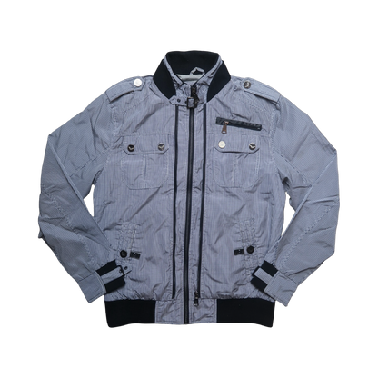 RD BLUE CHECKERED JACKET - L