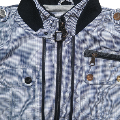 RD BLUE CHECKERED JACKET - L