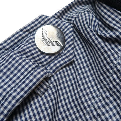 RD BLUE CHECKERED JACKET - L
