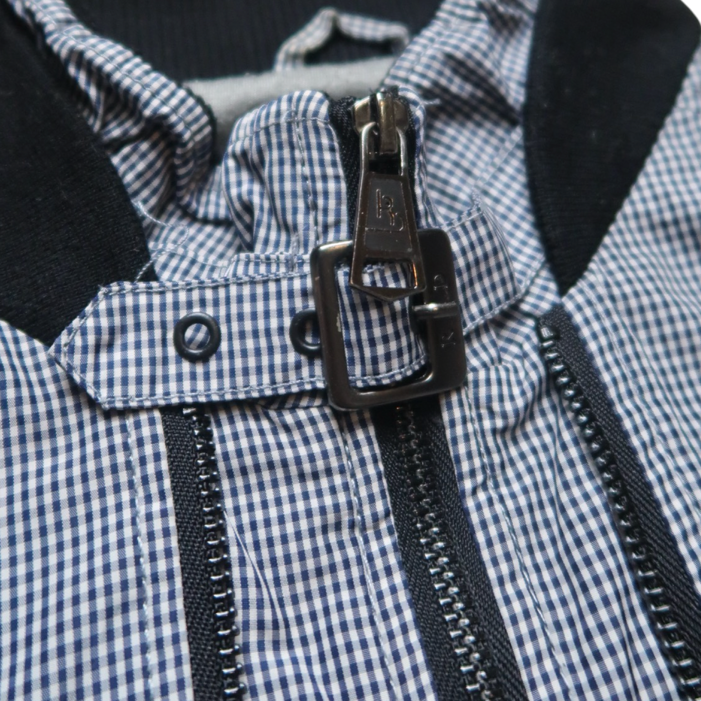 RD BLUE CHECKERED JACKET - L