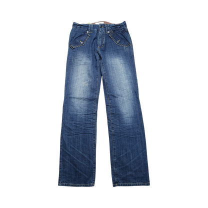 VINTAGE GROMMET JEANS - 32"