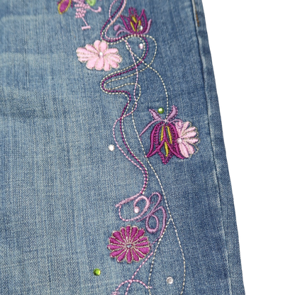 FLOWER FLARE JEANS - 30"