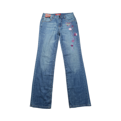 FLOWER FLARE JEANS - 30"