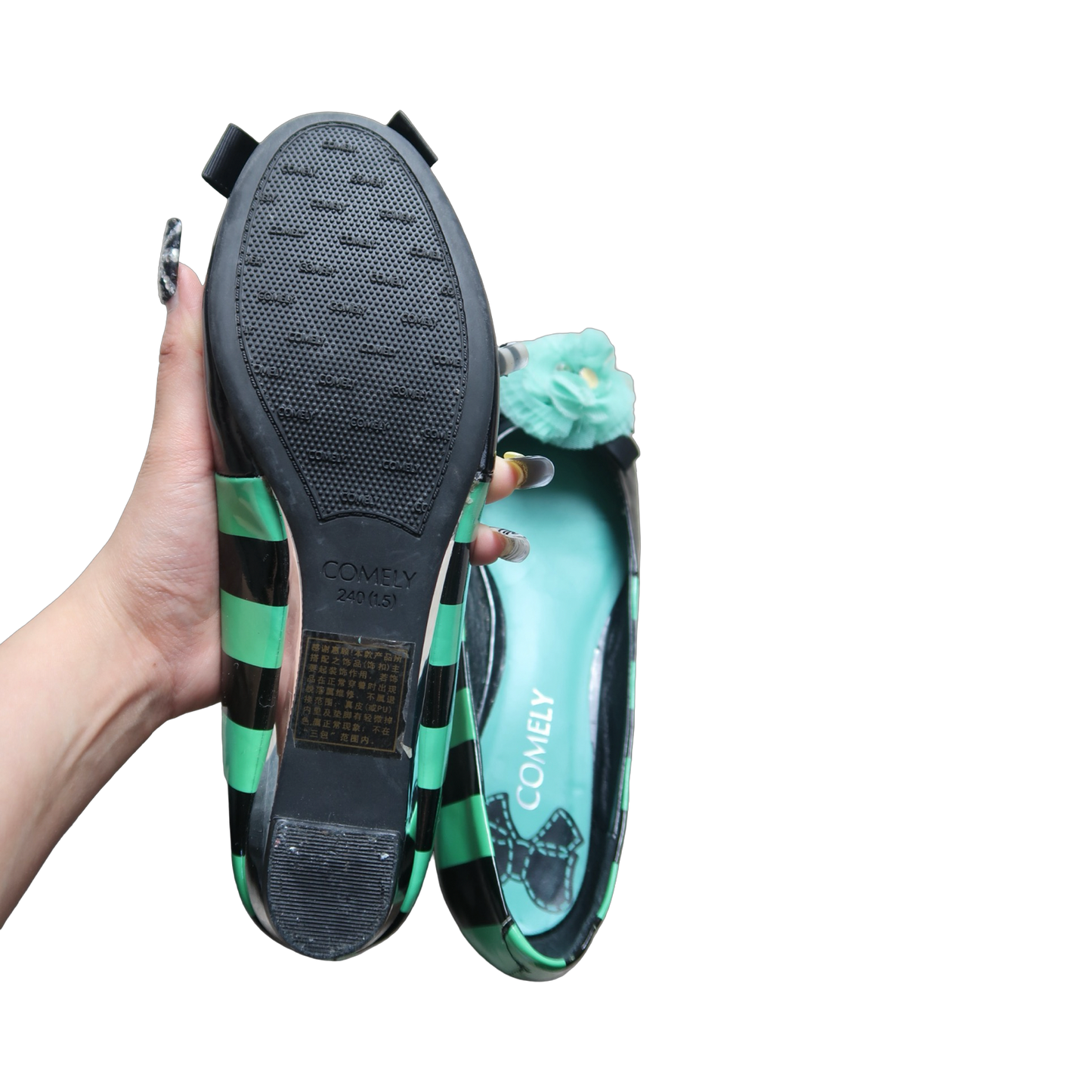 MINTY GREEN BALLET FLAT - EU38