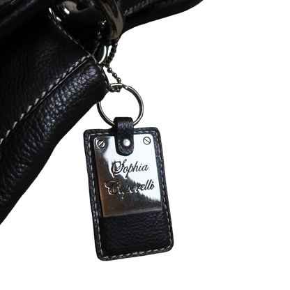 VINTAGE BROWN LEATHER BAG - M