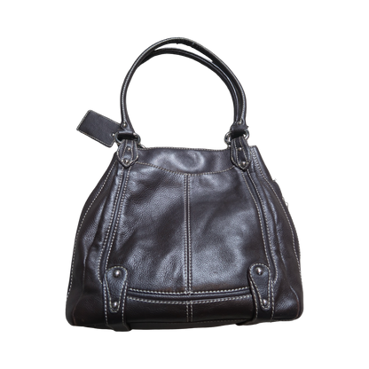 VINTAGE BROWN LEATHER BAG - M