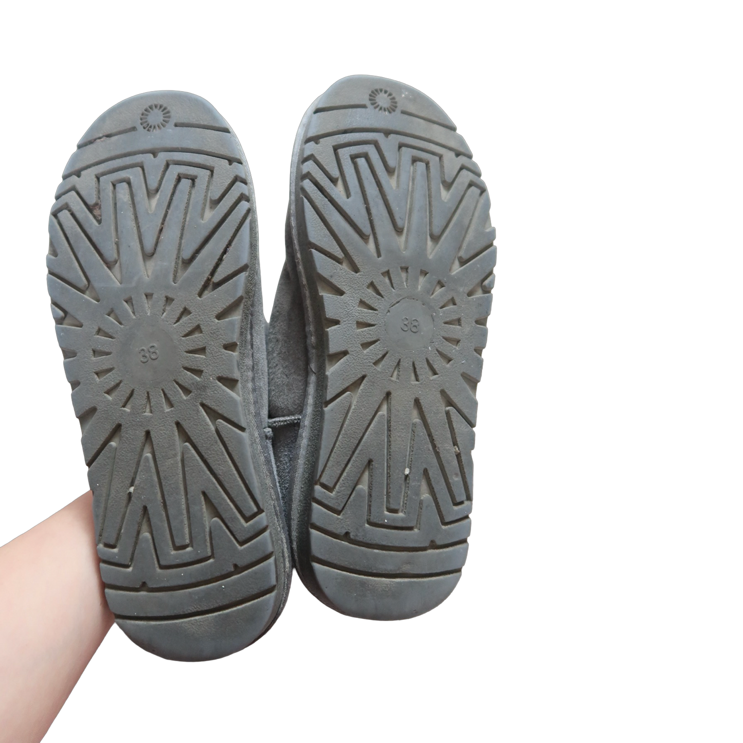 GREY FUR UGG - EU38