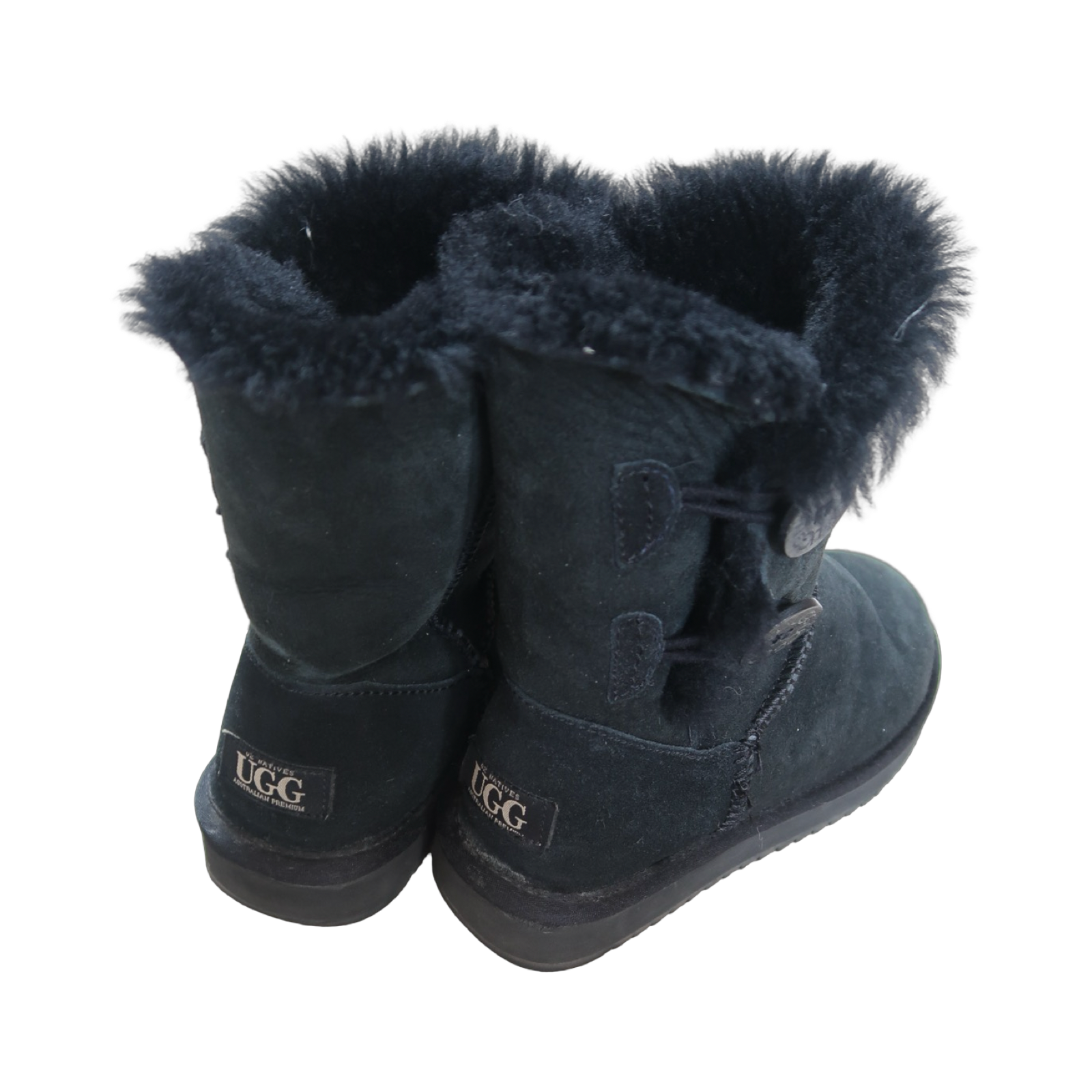 BLACK UGG FUR - EU38