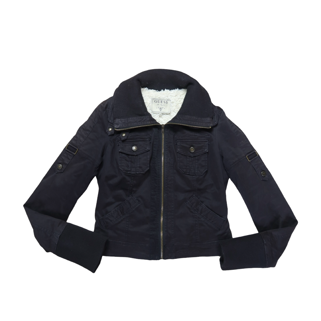 GUESS FUR JACKET - M