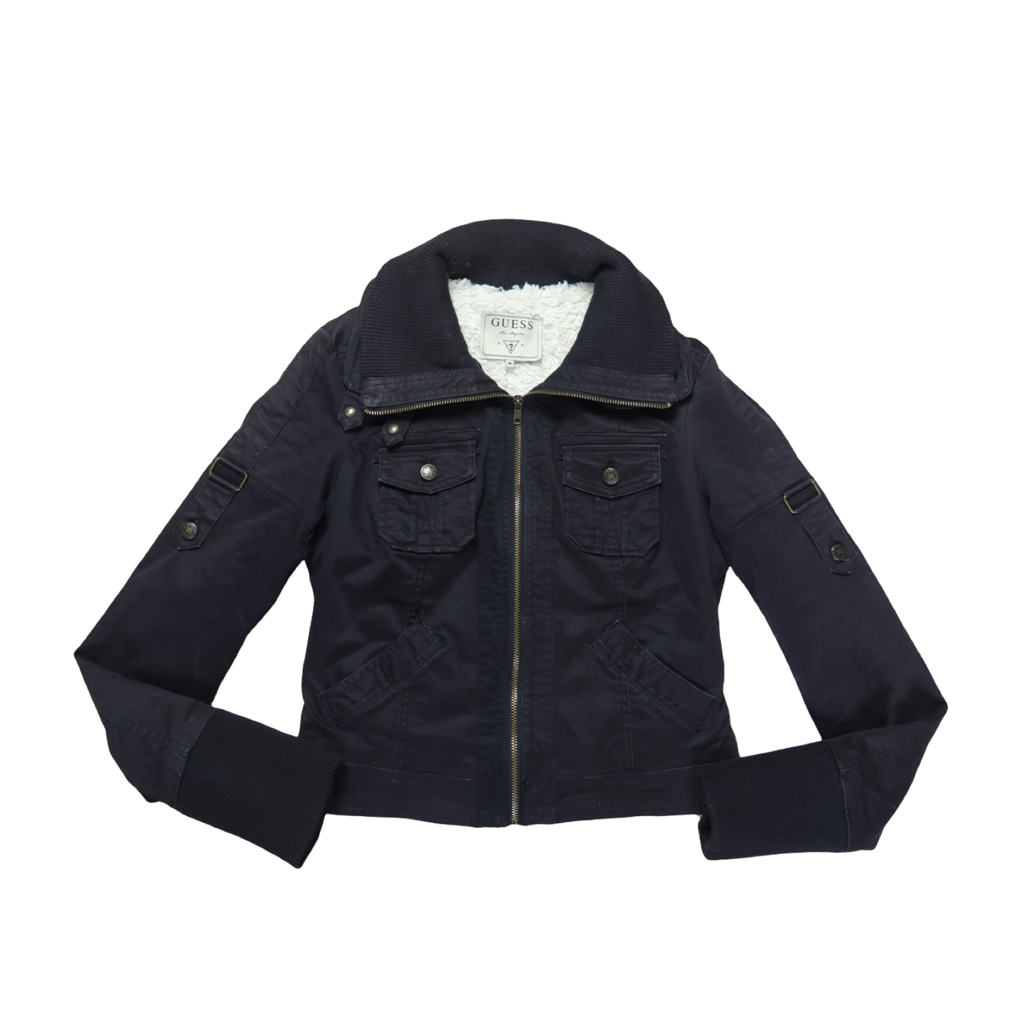 GUESS FUR JACKET - M